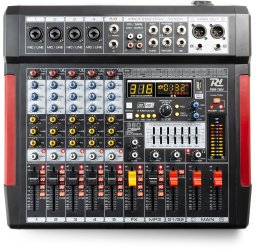 Mikser sceniczny 6-kanałowy PDM-T604  DSP/MP3 Power Dynamics one size