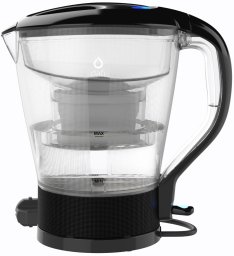 Czajnik Dafi Elektryczny czajnik filtrujący 2w1 czarny z 6 wkładami AGD+ Unimax