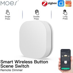 Moes išmanusis Zigbee belaidis mygtukas IP55 TUYA