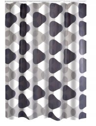 SHOWER CURTAIN 3004307 TRIANGLE GREY