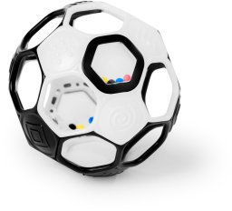 OBALL Rattle Soccer Ball 13cm Black White 0m+