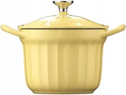 BUYDEEM Emaliowane naczynie żeliwne 1,8L, model CP541, kolor Mellow Yellow