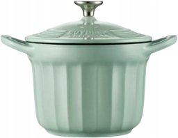 BUYDEEM Emaliowane naczynie żeliwne 1,8L, model CP541, kolor Cozy Greenish