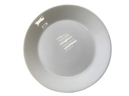 PLATE FLAT 17.8CM WHITE