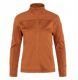 Bluza rozpinana damska Fjallraven Abisko Lite Fleece Jacket - terracotta brown