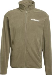 Bluza polarowa adidas TERREX Multi Essentials Full Zip Fleece Jacket - olive strata