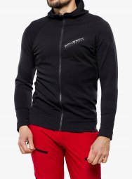 Bluza z kapturem męska Brubeck Thermo Wool by Pustelnik - black