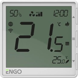 Engo EFAN-230W - Regulator klimakonwektorów, biały 230V, Internetowy, podtynkowy , WIFI