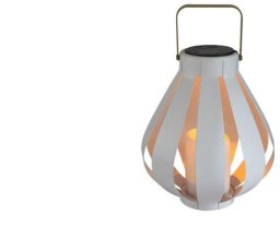 Latarenka Solarna LED Wisząca LAMPION biała LED 34cm ciepła