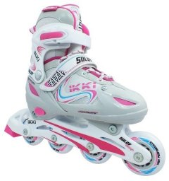 Rolki InLine Girl agresywne regulowane białe r. 39-42