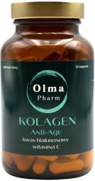 OLMA PHARM_Kolagen Anti Age Kwas Hialuronowy + Witamina C suplement diety 90 kapsułek