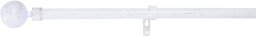 CURTAIN POLE SET 120-210 D19  WHITE/GOLD