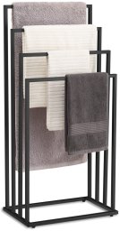 Stojak na ręczniki 4 szczeble - czarny