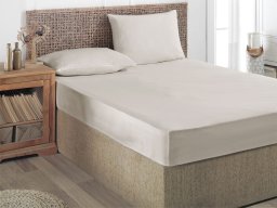 Sheet CREYA GRI V2, light gray, 150 x 210 cm, 100% cotton