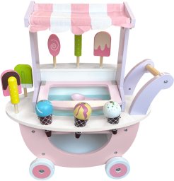 Drewniana lodziarnia na kółkach Świderek