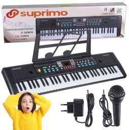 Suprimo SUPRIMO 605 UFB KEYBOARD organy z mikrofonem dla d
