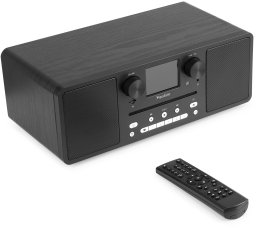 Miniwieża Audizio CD/BT/DAB+/radio internetowe czarne one size