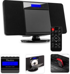 Miniwieża HIFI Nimes CD tuner FM BT USB czarna one size
