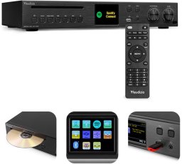 Radioodtwarzacz Audizio Radio internetowe Brescia DAB+ FM CD BT one size