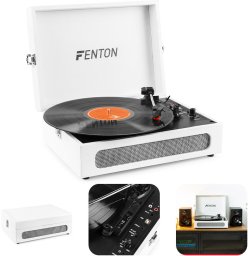 Gramofon w walizce RP118F Fenton wejście/wyjście BT beżowy one size
