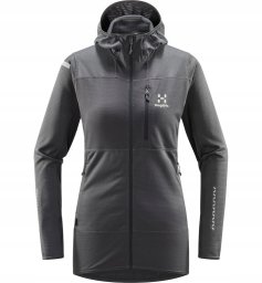 Bluza z kapturem damska Haglofs L.I.M Mid Fast Hood - magnetite