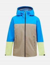 Kurtka przeciwdeszczowa Peak Perfomance Trail Hipe Shell Jacket - bril blue/avid beige/sunny adv
