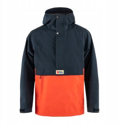 Kurtka przeciwdeszczowa Fjallraven Vardag Hydratic Anorak - dark navy/flame orange