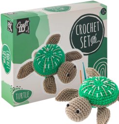 Craft Sensations Zestaw do szydełkowania PRZYTULANKA ŻÓŁW zestaw kreatywny DIY CraftID