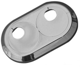 Rozetka maskująca podwójna srebrna 16mm(DWZ)