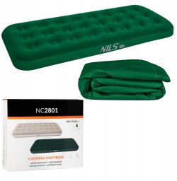 NC2801 MATERAC TURYSTYCZNY DMUCHANY 191X73X22 CM ZIELONY NILS CAMP