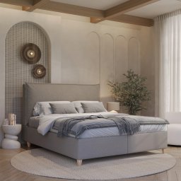 Łóżko Mono kontynentalne 180x200 cm, Grupa 3, Pojemnik: Tak ramowe/kontynentalne, tapicerowane, z pojemnikiem TAK/NIE