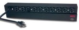 APC Basic Rack-Mount PDU - Steckdosenleiste (Rack - einbaufahig) - Wechselstrom 120 V - 2.4 kW - Eingabe, Eingang NEMA 5-20 - Ausgangsanschlusse: 10 (NEMA 5-20) - 1U - 48.3 cm (19") - 3.7 m Schnur - Schwarz - fur P/N: SMTL1000RMI2UC, SMX1000C, SMX150