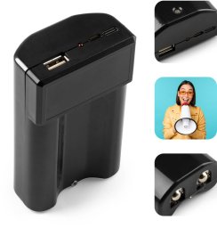 Akumulator litowo-jonowy 12V z ładowarką Vonyx MRB12/ dodatkowy akumulator do megafonów one size