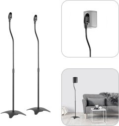 Statyw głośnikowy Audizio HTS10 - regulowana wysokość - zestaw 2 sztuk - czarny one size