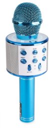 Mikrofon karaoke z głośnikami BT MP3 MAX KM01 niebieski one size