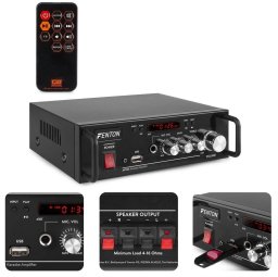 Wzmacniacz karaoke 2x 50W akumulator AV344 Fenton one size