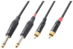 Kabel PD Connex 2x Jack 6,3 - 2x RCA (m) 3 m (1056-uniw)