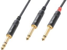 Kabel CX76-3 Jack 6,3 mm - 2 x Jack 6,3 mm 3 m PD Connex one size