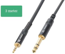 Kabel sygnałowy Jack 3,5 stereo - Jack 6,3 stereo 3m one size