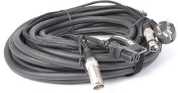 CX02-15 Kabel audio COMBI SHUKO XLR F / IEC F - XLR M. 15m PD Connex one size