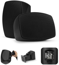 Zestaw kolumn instalacyjnych BHW60BK 6" 120W 100V Power Dynamics one size