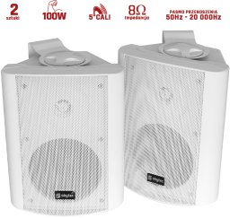 Kolumny instalacyjne dwudrożne 100W SkyTec - para, kolor biały one size