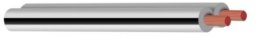 Przewód głośnikowy 2x0.75 white RX26 PD Connex 1m one size