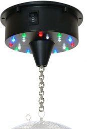 Napęd bateryjny z diodami LED do kul lustrzanych 20/30cm one size