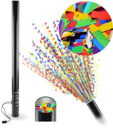 Tuba konfetti 80cm elektryczna - wielokolorowe konfetti one size