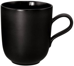Kubek porcelanowy 400ml z uchwytem matowy czarny Seltmann