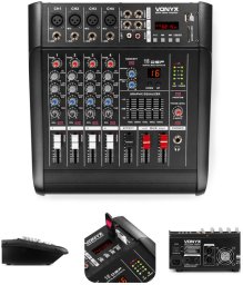 Vonyx Powermikser 5-kanałowy DSP BT SD USB MP3 AM5A one size