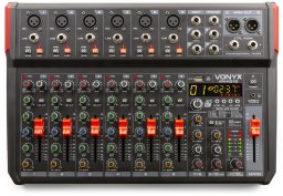 Vonyx Mikser muzyczny 10-kanałowy REC BT DSP USB VM-KG10 one size