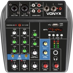 Vonyx Mikser analogowy USB BT VMM100 one size