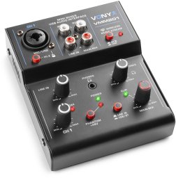 Vonyx Mikser 2-kanałowy USB VMM201 one size